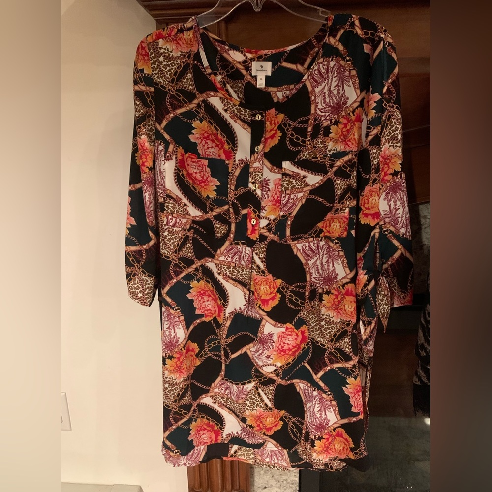 Dressbarn mesh dress tunic  - patterned- Size XL